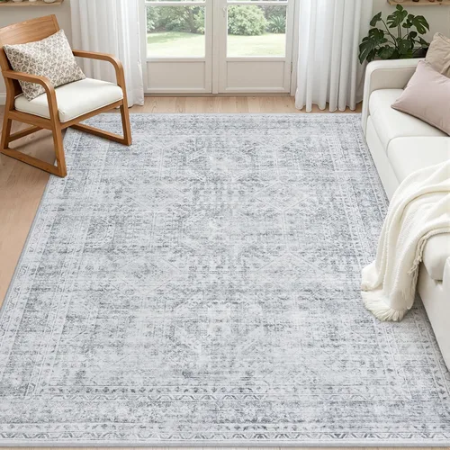 Vista 21 de Alfombras de área 8x10 Sala de estar: Dormitorio Alfombra Lavable Beige