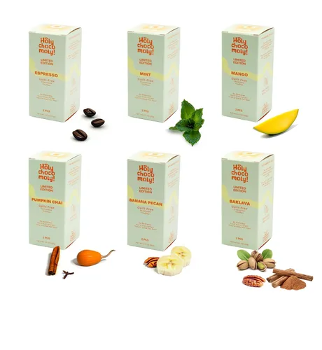 Vista 9 de Trufas de chocolate Baklava Bajo en azúcar refinado, hechas con dátiles e ingredientes naturales Snack saludable para llevar 4 trufas/caja, 16