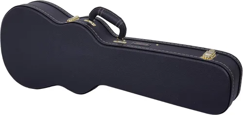 Vista 2 de Crossrock Estuche de madera rígida para ukelele barítono, negro (CRW620BUBK)