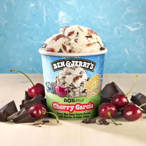 Vista 4 de Ben & Jerry's Sin lácteos, cereza García, 16 oz