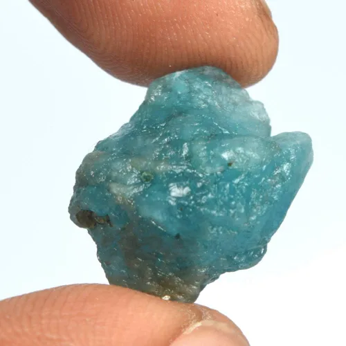Vista 3 de GEMHUB Genuino azul cielo aguamarina gema 16.50 ct certificado azul cielo natural aguamarina, cristal curativo áspero sin cortar, Gema, Brasil