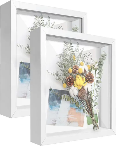 Vista 22 de Caja expositora pequeña de 4 x 6 pulgadas, vitrina para recuerdos, medallas, recuerdos de boda, manualidades, entradas y fotos