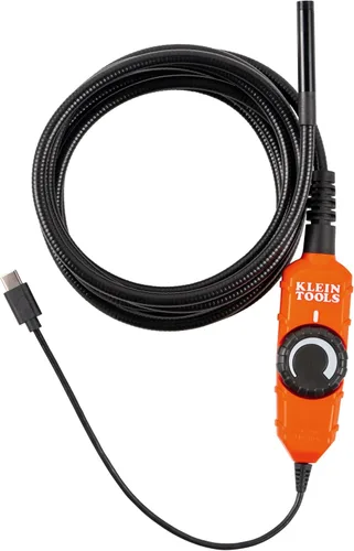 Vista 9 de Klein Tools ET21 Boroscopio WiFi con luz, cámara de inspección para iPhone y Android, cámara impermeable, IP67 clasificada, iluminación LED ajustable