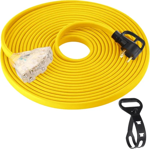 Vista 21 de Tellegloww Cable generador plano para RV NEMA TT-30p a 3X 5-20R/5-15R de 10 Negro