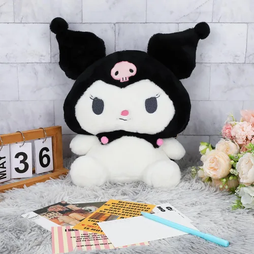 Vista 3 de Hiyancy Lindo peluche de dibujos animados para niñas y mujeres, muñeca de felpa de anime suave, perfecta para regalos de cumpleaños de niños y niñas
