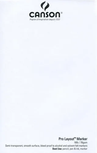 Vista 3 de Canson Artist Series Pro Layout, Libreta para marcador