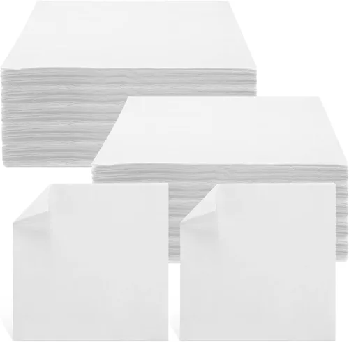 Vista 8 de Tranqun 100 paños de limpieza de microfibra desechables a granel de 12 x 12 pulgadas, paños sin pelusas, no abrasivos, trapos de limpieza