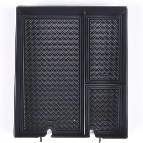 Vista 4 de PIUGILH Organizador de consola central de automóvil para Rivian R1T R1S 2022 2023 caja de reposabrazos de material ABS bandeja organizador