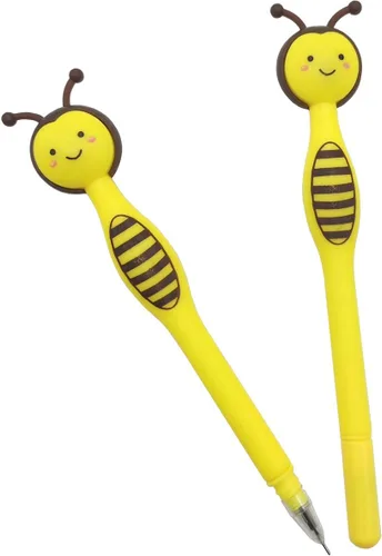 Vista 5 de RONYOUNG 22 bolígrafos de gel de tinta de abeja de dibujos animados, bolígrafos de punta fina, rotuladores de firma, recuerdos de fiesta de abejas