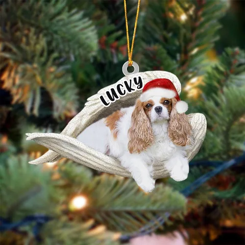 Vista 75 de Ángel durmiente de Afghan Hound para Navidad, adorno personalizado con el nombre del perro, adorno de Navidad personalizado para amantes de perros