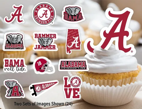 Vista 5 de Suministros de fiesta de la Universidad de Alabama para fútbol de Bama, regalo de cumpleaños Roll Tide, pancarta de fiesta de graduación de UA