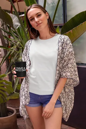 Vista 6 de Divertida taza de café para hombres y mujeres - Taza Have A Nice Day con dedo medio en el fondo Divertidos regalos de broma de elefante blanco