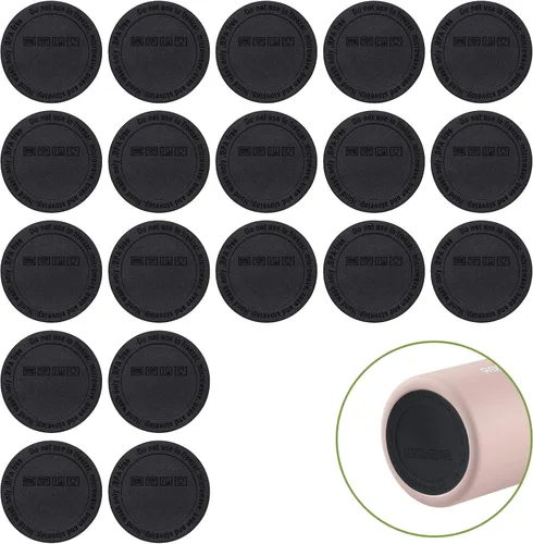 Vista 8 de HOYDATE Parte inferior de goma para vasos de sublimación, parte inferior protectora de silicona antideslizante con adhesivo para vasos delgados