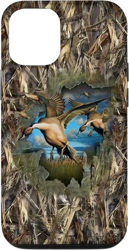 Vista 28 de Carcasa para iPhone 17, diseño de camuflaje de caza de aves acuáticas