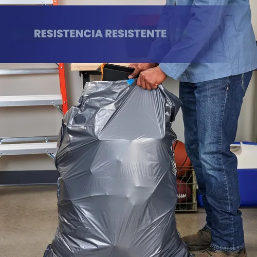 Vista 3 de Hefty Steelsak - Bolsas de basura grandes resistentes, color gris, sin perfume, 39 galones, 30