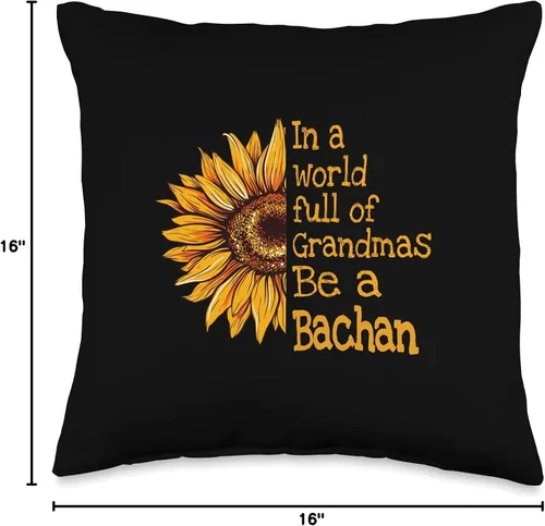 Vista 4 de Unique Christmas Birthday Mother's Day Gifts Shop In A World Bachan Japan Japanese Grandma - Almohada de 16 x 16 pulgadas, multicolor