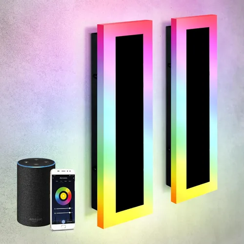 Vista 28 de ASD Lámpara LED de montaje en pared de 18 pulgadas de largo, aplique lineal para exteriores e interiores 3CCT, regulable, impermeable