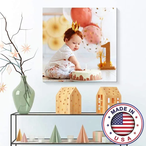 Vista 2 de NWT Impresiones en lienzo personalizadas con tus fotos, ideas de aniversario, imágenes de lienzo personalizadas para pared para imprimir enmarcadas