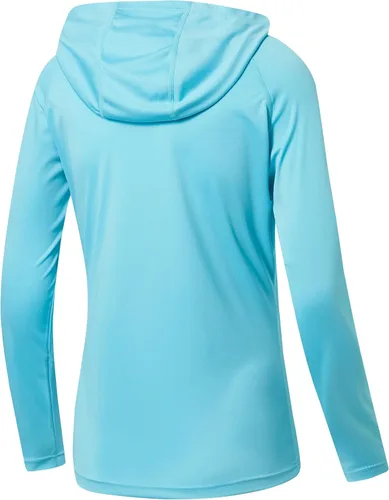 Vista 2 de Willit - Sudadera con capucha para mujer con protección solar UPF 50+ camiseta manga larga, para senderismo, pesca, al aire libre, ligera