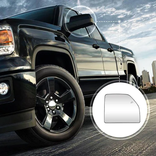 Vista 7 de Espejo superior derecho del pasajero con ajuste calefactable para Ford F-150 Pickup Truck 2015-2020, para F-250 / F-350 Super Duty 2017-2020