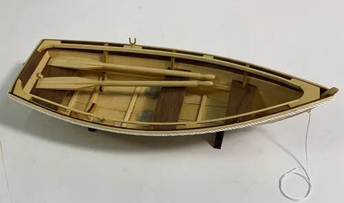 Vista 7 de Midwest Dinghy - Kit de construcción de modelo de barco de madera para adultos, bricolaje de madera, autoensamblaje