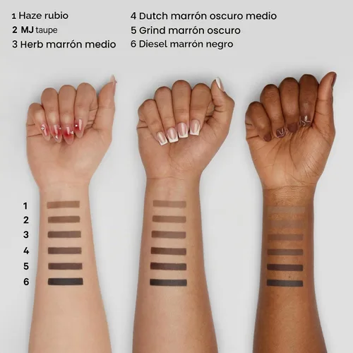 Vista 7 de Milk Makeup Brow Shadow Stick – Fórmula construible, de crema a polvo, suave y flexible, hasta 12 horas de uso, vegano, libre de crueldad Diesel