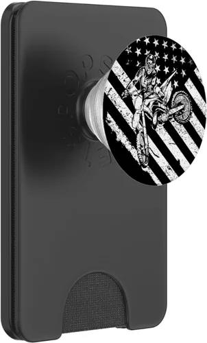 Vista 8 de PopSockets para motocicleta, motocross y bandera de EE. UU. – PopSockets Grip y soporte para teléfonos y tabletas