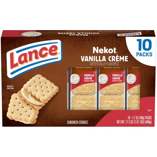 Vista 26 de Lance - Galletas saladas tipo sándwich, Captain's Wafers, paquete variado, 10 paquetes individuales, 6 sándwiches en cada uno