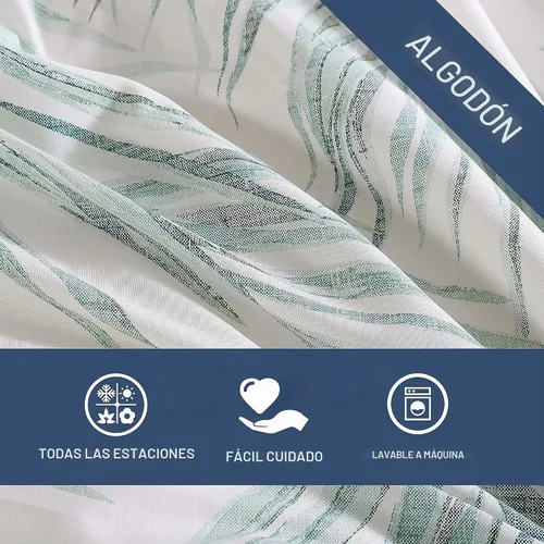 Vista 5 de Tommy Bahama - Juego de funda de edredón tamaño Queen, juego de ropa de cama de algodón reversible con fundas de almohada a juego, elementos Canyon