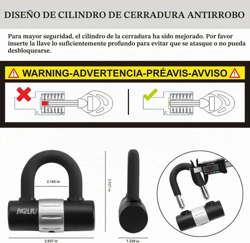 Vista 6 de Cerradura de cadena para motocicleta, cadena antirrobo resistente