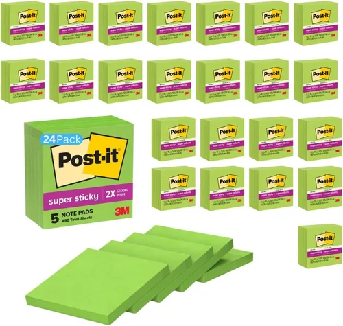 Vista 13 de Notas superadhesivas de Post-it, 3 x 3 pulgadas, Limeade