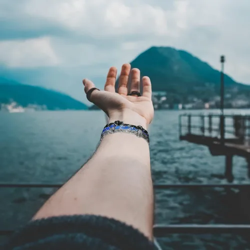 Vista 4 de Jeka 6 pulseras ajustables de cuerda trenzada náutica hecha a mano para hombre