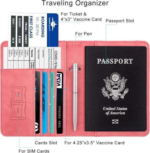 Vista 3 de Walnew RFID - Funda para pasaporte