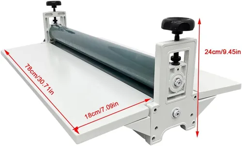Vista 7 de INTBUYING Máquina de laminación en frío Todo el marco de metal 29.5in/750mm Laminador en frío Manual Laminador de laminado en frío Máquina