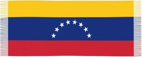 Vista 3 de ZGXJJPP Bufanda de gran tamaño con borla para mujer con la bandera de Venezuela, Multicolor