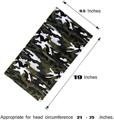 Vista 3 de KINGREE 9PCS Outdoor Magic Scarf UV Resistence Elastic Seamless Bandana