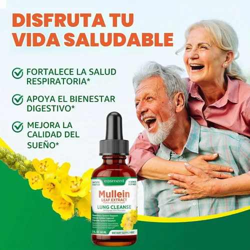 Vista 4 de Extracto de hoja de gordolobo para pulmones: gotas de gordolobo para los pulmones
