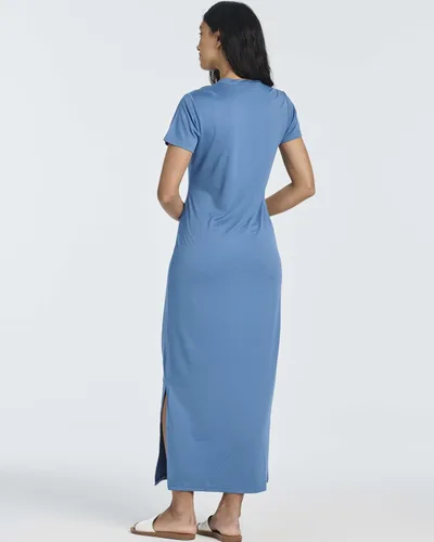 Vista 4 de Real Essentials Paquete de 3 Vestidos de Verano Casuales para Mujer de Manga Corta Maxi Camiseta con Abertura (Disponible en Tallas Grandes)