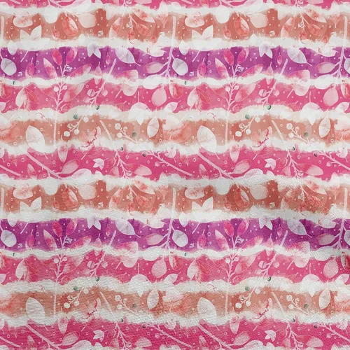 Vista 7 de oneOone The Yard - Tela de algodón flexible de color beige con estampado floral, 40 pulgadas de ancho
