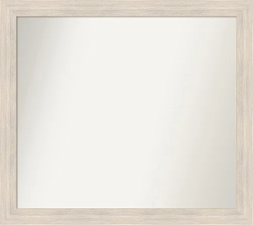 Vista 145 de Amanti Art Espejo personalizado, espejo de baño estrecho Alexandria White Wash, espejo de pared o espejo de tocador de baño sobre el fregadero