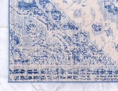 Vista 8 de Unique Loom Asheville Collection - Alfombra envejecida, vintage, tradicional, medallón, granja, envejecida, 2 pies 2 pulgadas x 6 pies 0 pulgadas