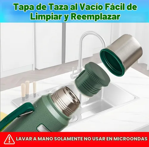 Vista 9 de Tapón térmico de repuesto para tarros clásicos aislados al vacío (1.1 cuartos de galón, 2 cuartos de galón)