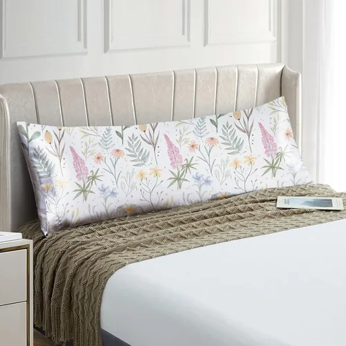 Vista 48 de EXQ Home - Funda de almohada de satén para cuidar el cabello y la piel, tamaño estándar, de seda con estampado negro, juego de 2 fundas con cierre