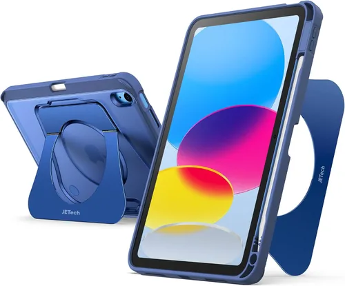 Vista 8 de JETech Funda con función atril para iPad (A16) de 11ª/10ª generación (2025/2022) con soporte para lápices, funda delgada a prueba de golpes, parte
