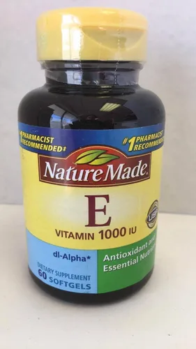 Vista 3 de Nature Made Vitamina E 1000 UI (dl-alfa) Cápsulas blandas 60 Ct