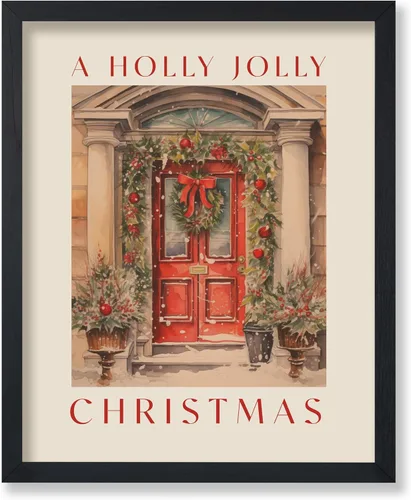 Vista 54 de Poster Master A Holly Jolly - Póster navideño, arte de invierno, diseño de pared moderno, regalo para hombres y mujeres, gran decoración para sala