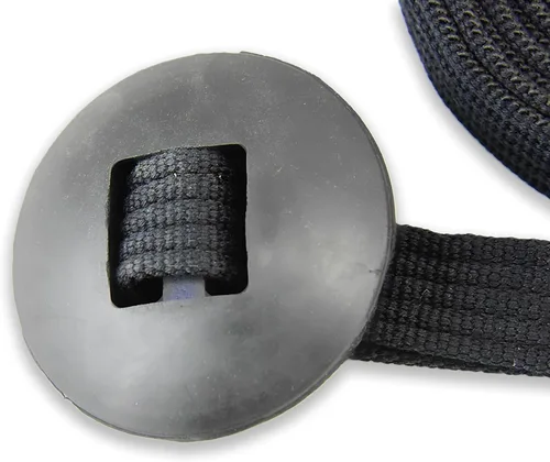 Vista 3 de Southwestern Equine Línea de estocada para caballos de algodón con broche de perno y tope de goma (negro, 24')