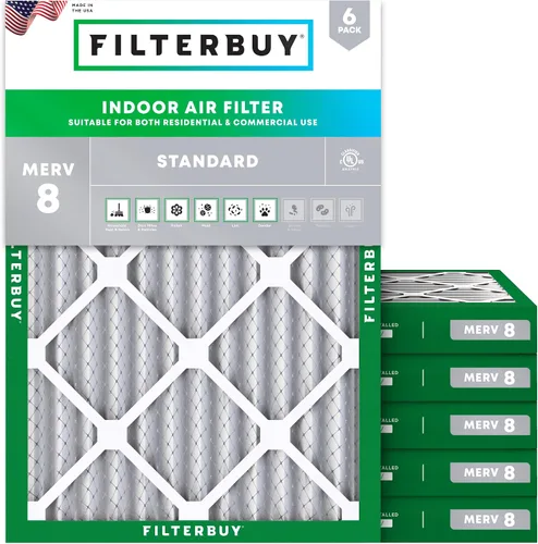 Vista 29 de Filterbuy Filtro de aire 8x14x1 MERV 8 Defensa contra el polvo y la alergia