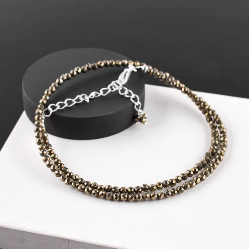 Vista 2 de Natural Multicolor Gemstones Beaded Choker Necklace for Women