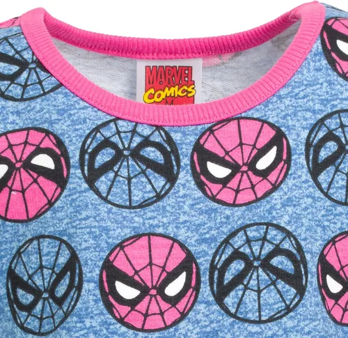 Vista 5 de Marvel Spider-Man Spider-Girl - Vestido skater de felpa francesa para niñas pequeñas a grandes tallas (2T - 14-16)